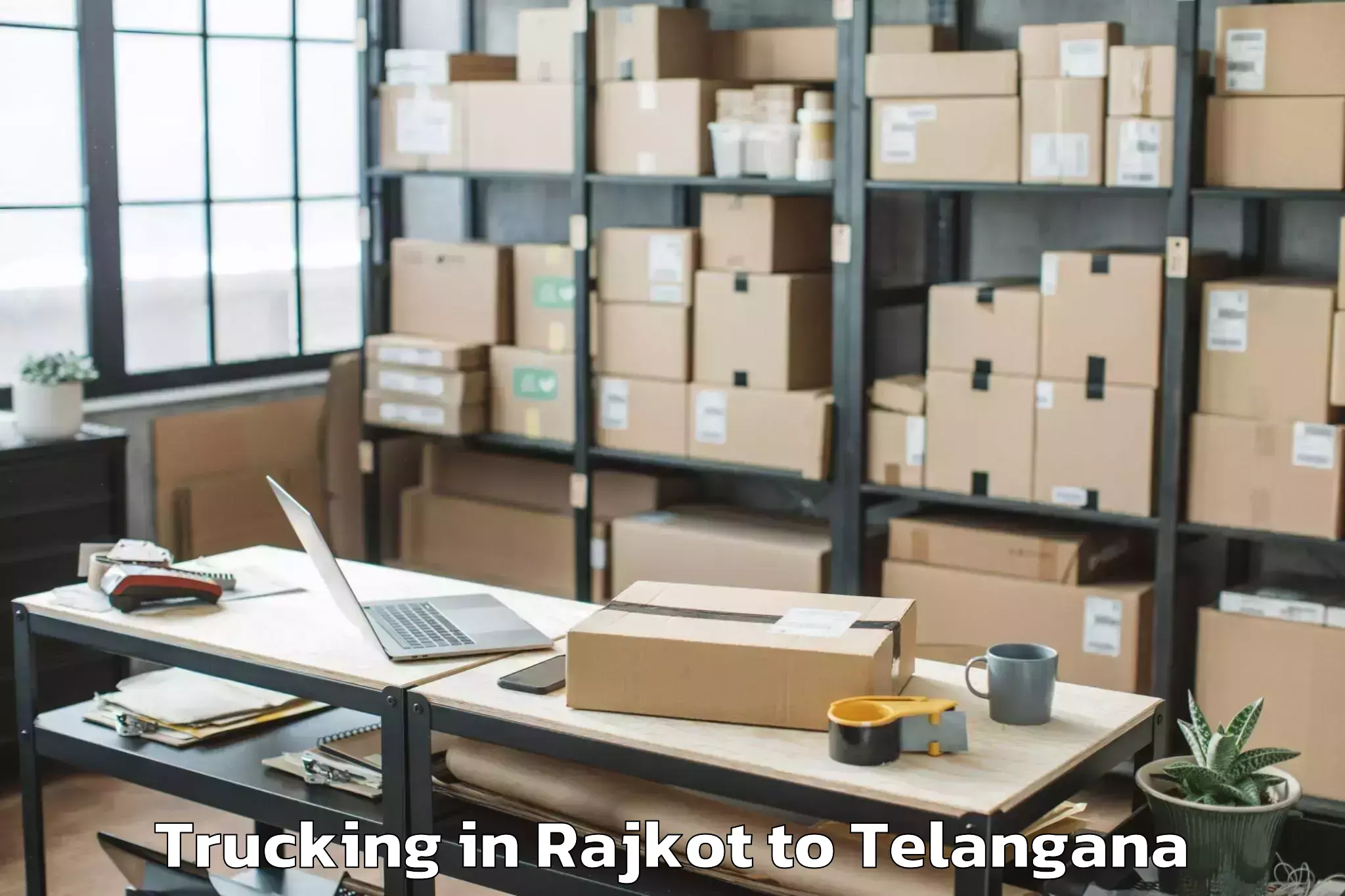 Rajkot to Farooqnagar Trucking Booking